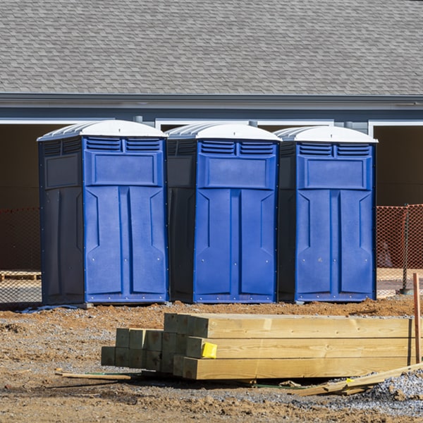 what is the cost difference between standard and deluxe portable toilet rentals in Arvilla ND